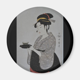 Ancient Japanese Painting circa 1793 Magnet
