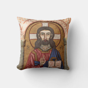 Ancient Jesus Mosaic Cushion