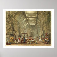 Ancient Kitchen, Windsor Castle, engraved by Willi