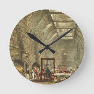 Ancient Kitchen, Windsor Castle, engraved by Willi Round Clock