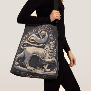 Ancient Lion of Judah Large Cross Body Bag