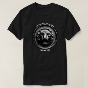 Ancient Lion Symbol in Black and White T-Shirt