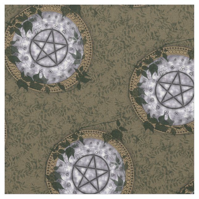 Ancient Magick Pagan Pentacle Altar Cloth (Close Up)