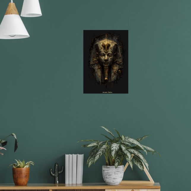 Ancient Malice Egyptian Pharaoh Black Poster (Living Room 1)