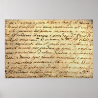 Ancient manuscript of 1700 century written in ink