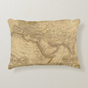 Ancient Map Decorative Cushion