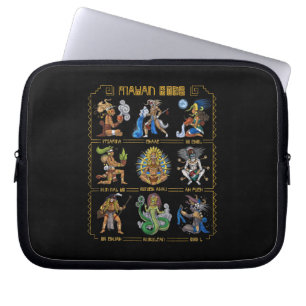 Ancient Mayan Gods Laptop Sleeve