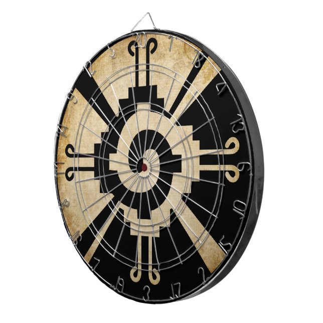 Ancient Mayan Hunab-Ku Dartboard (Front Right)