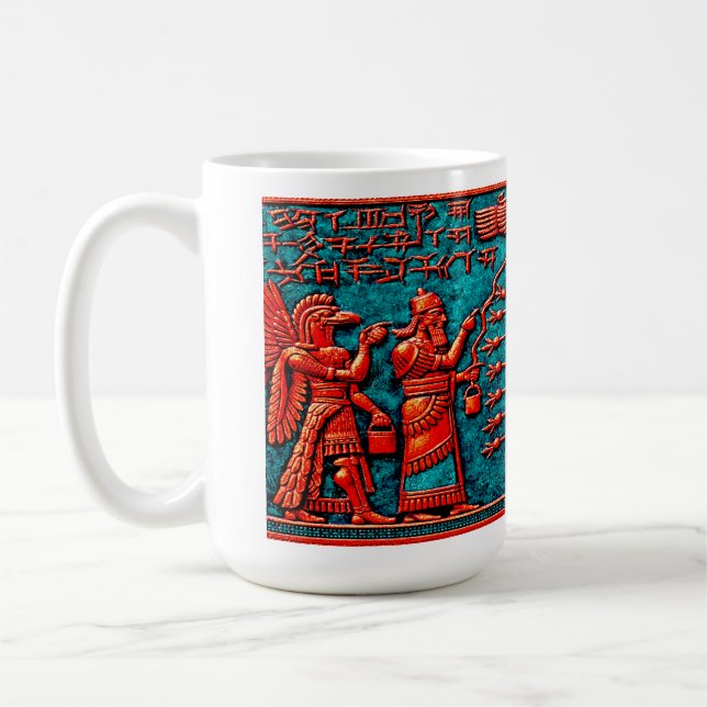 Ancient Mesopotamian Sacred Tree Coffee Mug (Left)