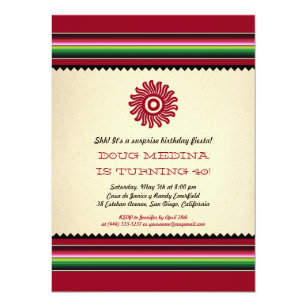 fiesta theme party 7x5 invitations announcements zazzle au