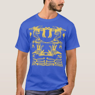 Ancient Mexico Aztec Tribal Pattern Hummingbirds a T-Shirt