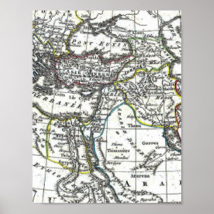 Ancient Middle East Map Poster