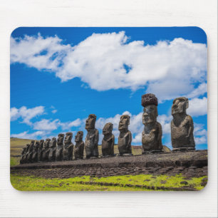 Ancient Moai Easter Island Rapa Nui Mouse Pad