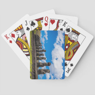 Ancient Moai Easter Island Rapa Nui Playing Cards