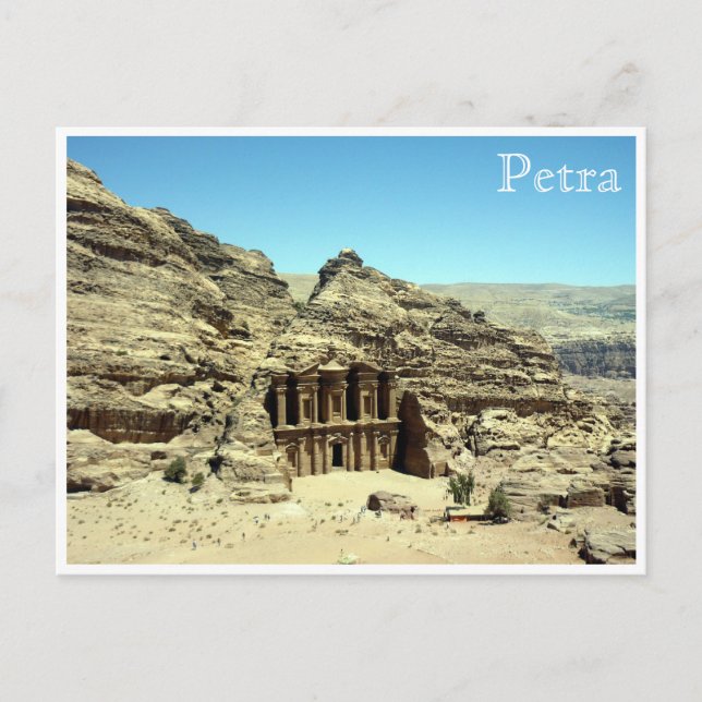 ancient monastery petra postcard (Front)