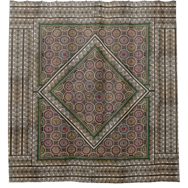 Ancient Mosaic Shower Curtain (Front)
