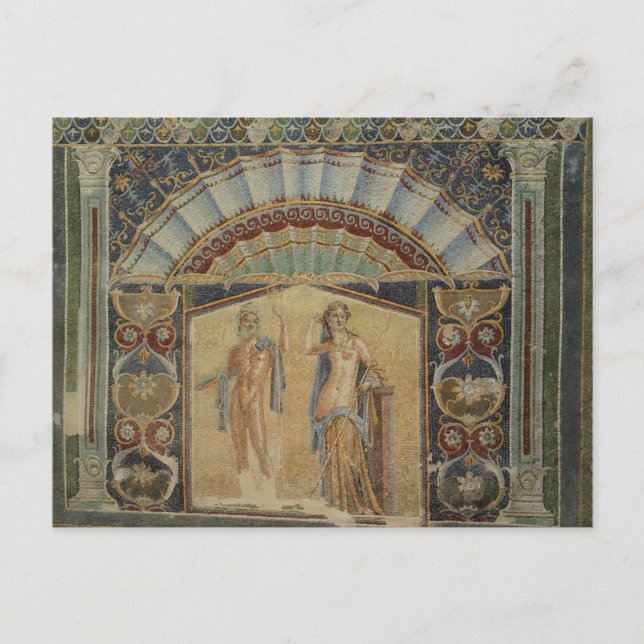 Ancient Mosaics Herculaneum Ruins Italy Postcard (Front)