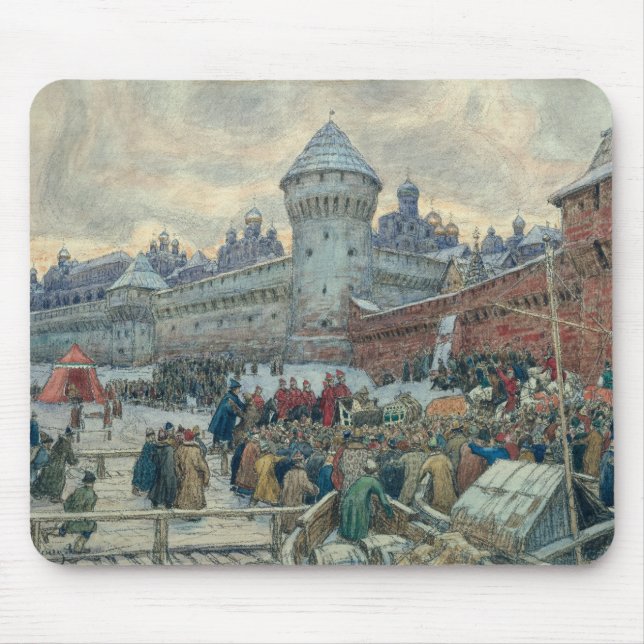 Ancient Moscow, departure after a fight Mouse Pad (Front)