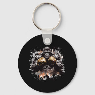 Ancient Motivation Inc Gorilla Boxing Champ Boxer Key Ring
