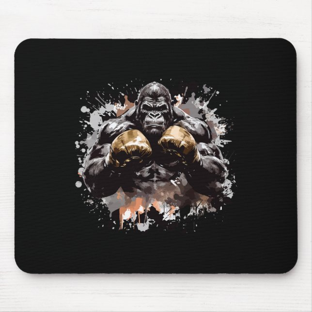 Ancient Motivation Inc Gorilla Boxing Champ Boxer  Mouse Pad (Front)