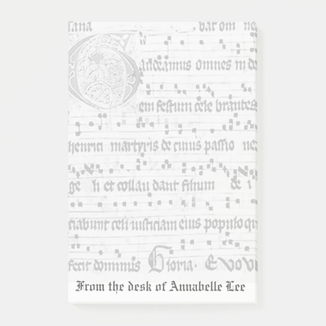 Ancient Music Post-it Notes (Front)