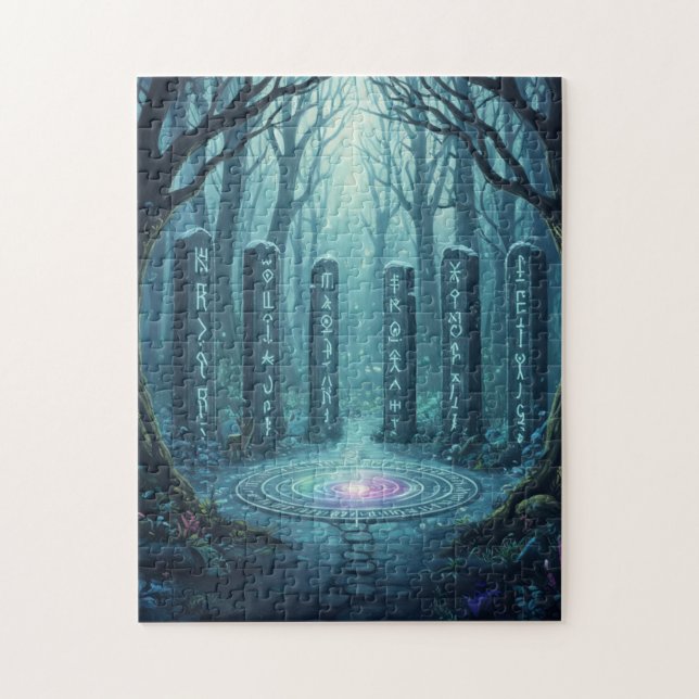 Ancient Mystical Runes Glowing Stone Puzzle - Celt (Vertical)