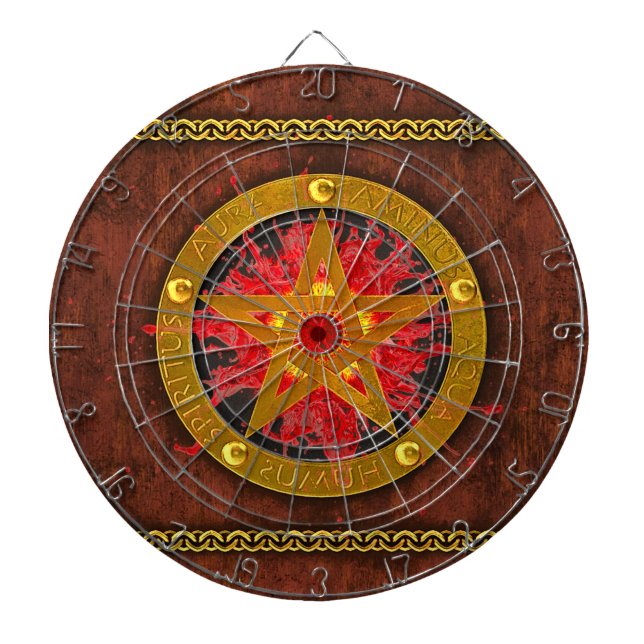 Ancient Mystical Tome of Magic Spells & Potions I Dartboard (Front)