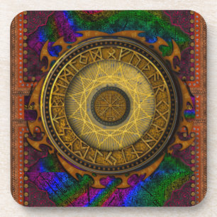 Ancient Mystical Tome of Magic Spells & Potions V Coaster