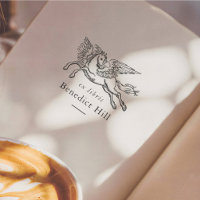 Ancient Mythical Pegasus Ex Libris Book