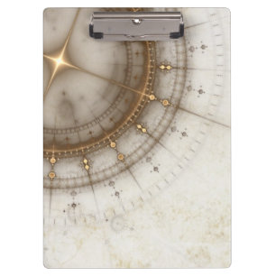 Ancient Nautical Chart, Grunge Clipboard