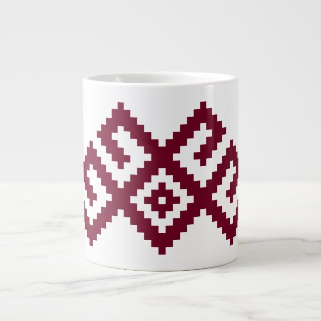 Ancient Nordic Latvian, Lithuanian Symbol Large Coffee Mug (Front)