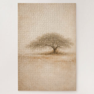 Ancient Oak Southern Oak Tree Art Puzzle