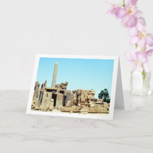 Ancient Obelisk in Luxor, Egypt, Card