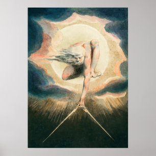 Ancient of Days Setting a Compass to the Earth Poster