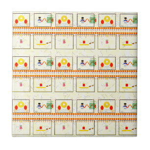 Ancient Painting  Ceramic Tile