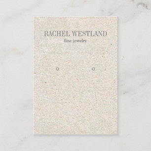 Ancient Paper Luxury Jewellery  Earring display Business Card