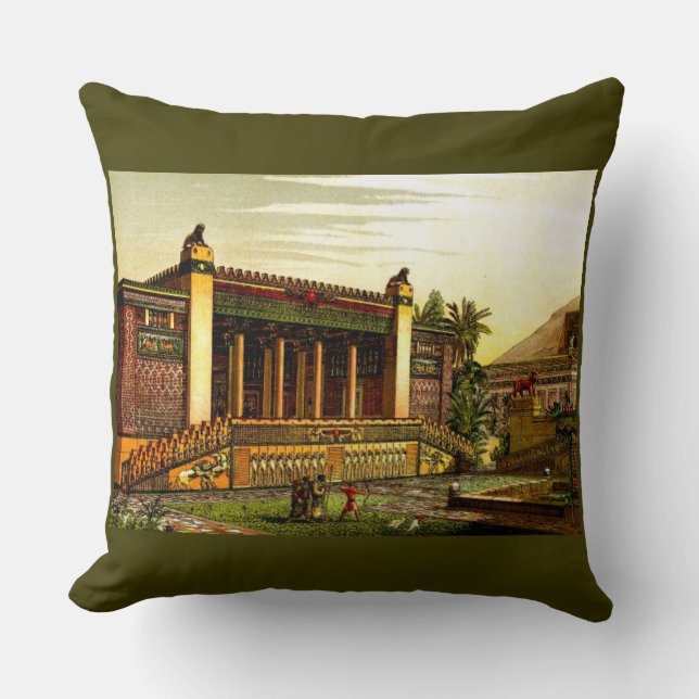 ancient Persepolis print Cushion (Front)