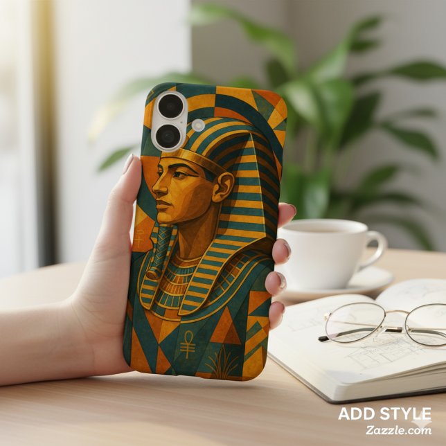 Ancient Pharaoh Majestic Mystique Teal Gold Case-Mate iPhone Case (Creator Uploaded)