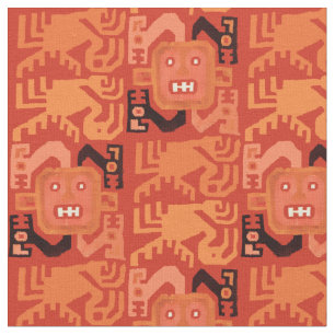 Ancient Pre-Columbian Peruvian Recuay Pattern Fabric