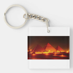 Ancient Pyramids Key Ring