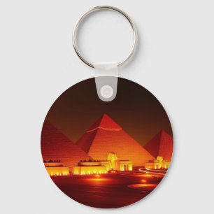 Ancient pyramids key ring