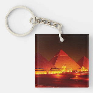 Ancient pyramids key ring