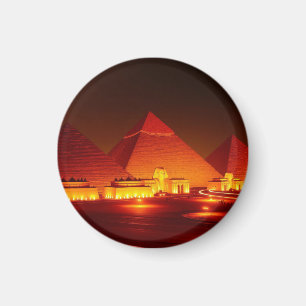 Ancient pyramids magnet