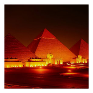 Ancient pyramids poster
