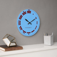 Ancient Red Blue Mayan Numerals Minimalist Art