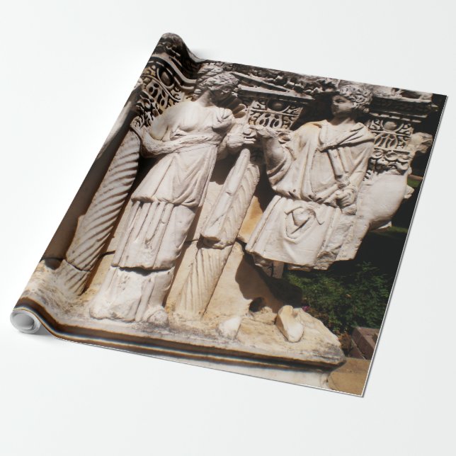 Ancient relief engravings sculptures in Turkey Wrapping Paper (Unrolled)