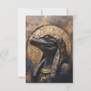 Ancient Reptilian Alien Thank You Card