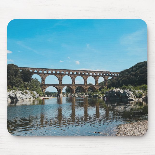 Ancient Roman Bridge in France Mouse Pad (Front)