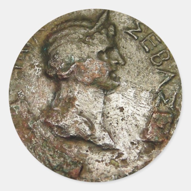 Ancient Roman Coin Sticker (Front)