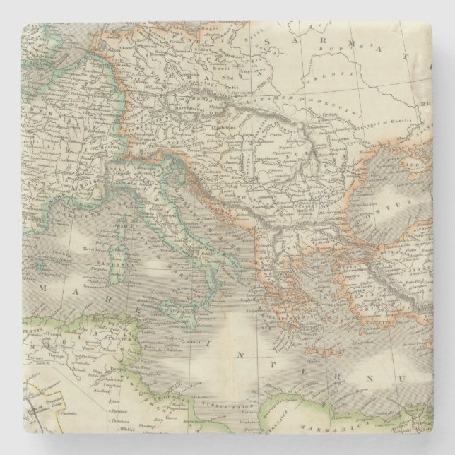 Ancient Roman Empire Stone Coaster (Front)